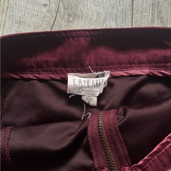 Red Suede Skirt - Picture 3 of 3